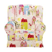 Just4Kidz Wing Chair in Happy Houses