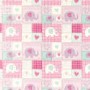 Just4Kidz Chaise Longue in Patchwork Elephants