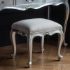 Gallery Chic Silver Dressing Table Stool