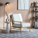 5059413688058 Cream Rattan Chair with Cushions and Light Wood Frame - Caspian House
