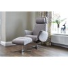 Albury Stone Swivel Recliner Chair &amp; Footstool