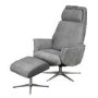 Albury Stone Swivel Recliner Chair & Footstool