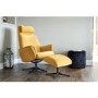 Albury Mustard Yellow Chair & Footstool - Swivel & Recliner Chair