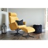 Albury Mustard Yellow Chair &amp; Footstool - Swivel &amp; Recliner Chair
