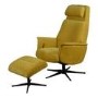 Albury Mustard Yellow Chair & Footstool - Swivel & Recliner Chair