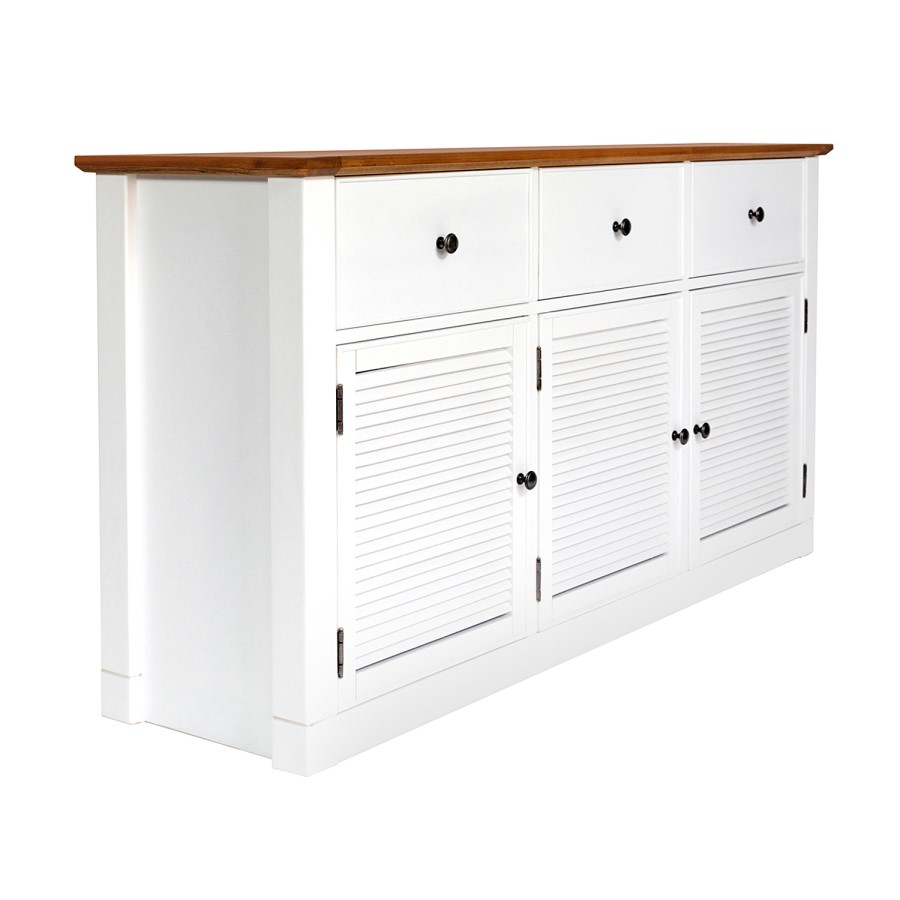 Shepperdine White 3 Door Sideboard