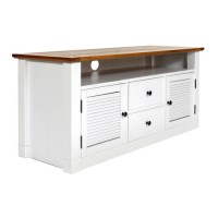 Shepperdine White TV Stand with Storage