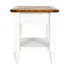 Shepperdine White Lamp Table with Storage