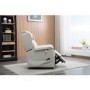 Ascot Cream Fabric Riser Recliner Chair with Remote Control - Lillie Sand