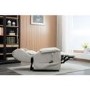Ascot Cream Fabric Riser Recliner Chair with Remote Control - Lillie Sand