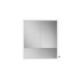 HIB Verve 80 - Mirrored Wall Bathroom Cabinet with lights & Shelf 800 x 900mm