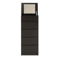Parisot Home Tall 5 Drawer Chest in Wenge