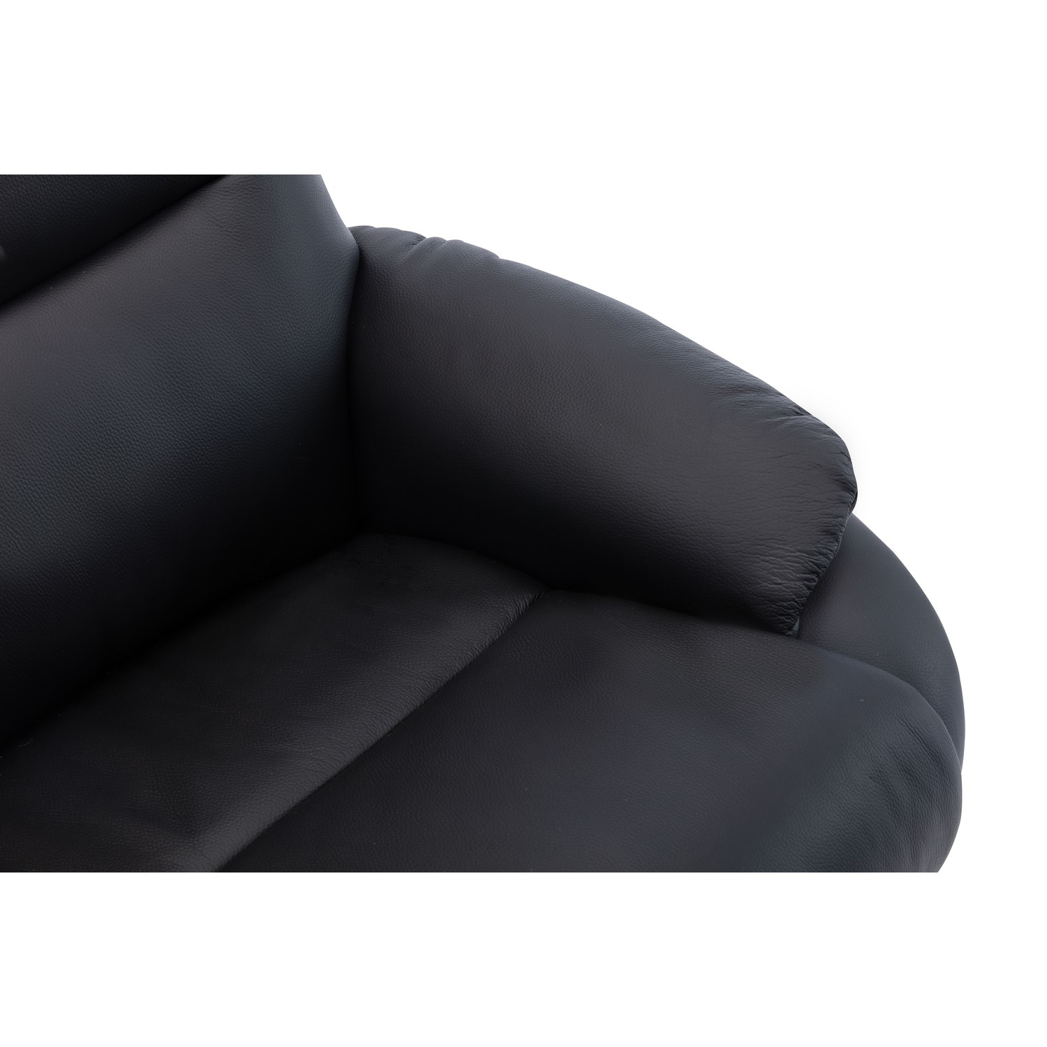 Black Leather Swivel Recliner Chair Dominican Furniture123