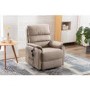 Valencia Riser Recliner in Beige Faux Leather
