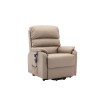 Valencia Riser Recliner in Beige Faux Leather