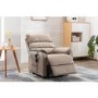 Valencia Riser Recliner in Beige Faux Leather