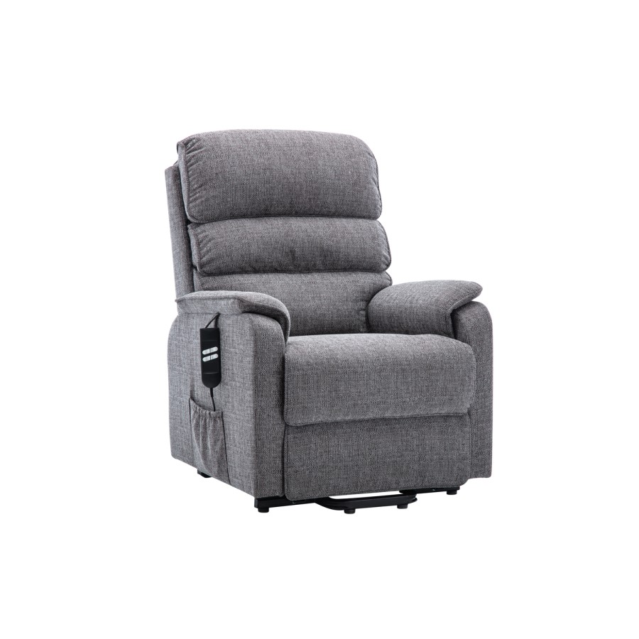Valencia Riser Recliner in Grey Fabric