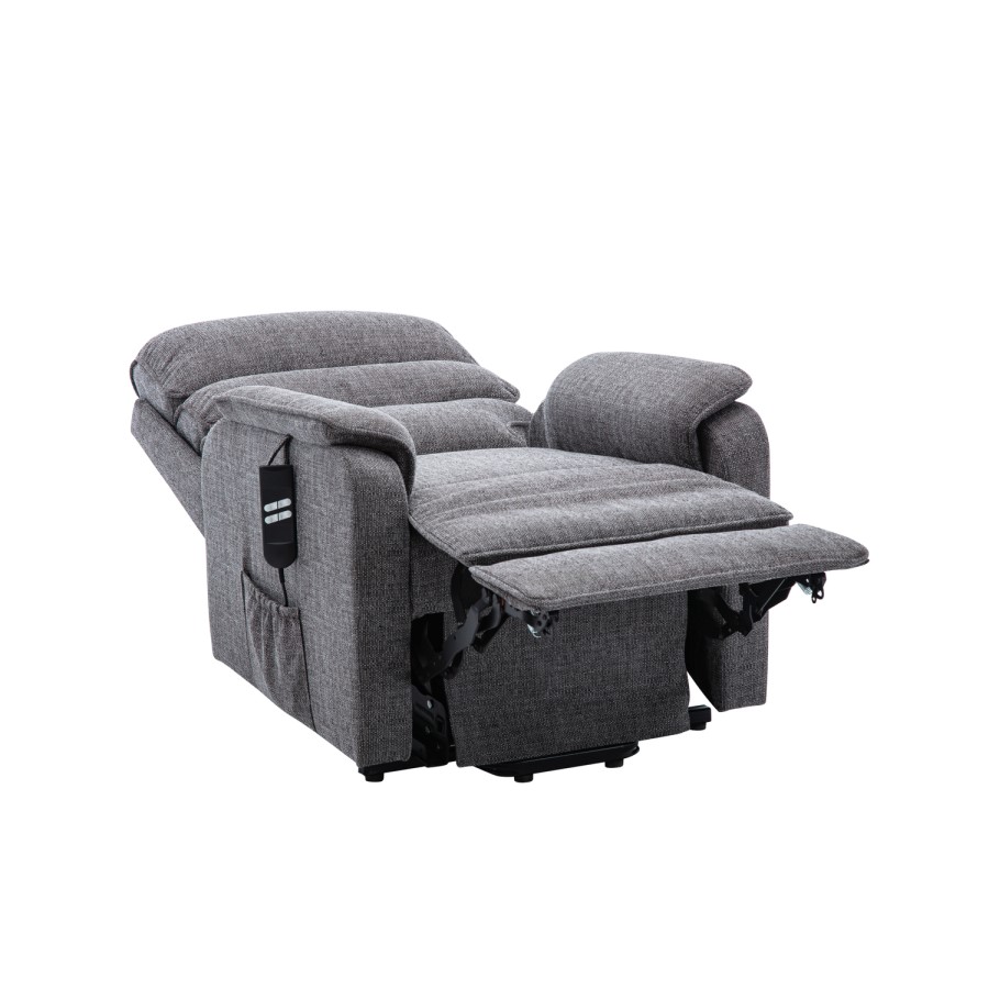 Valencia Riser Recliner in Grey Fabric