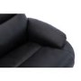 Black Leather Swivel Recliner Chair - Dominican 