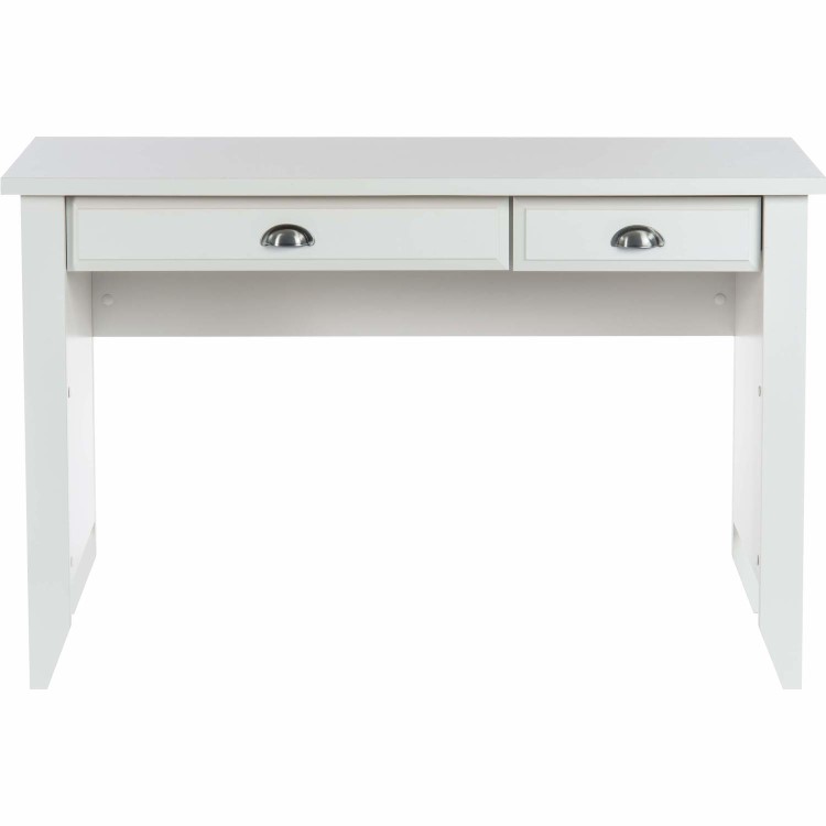 White Wooden Desk with Drawers - Teknik Office