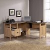 GRADE A2 - Teknik Office Oak Effect Corner Desk