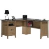 Oak Effect L Shaped Desk with Storage - Teknik Office