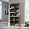 Barrister Tall Bookcase with Metal Framed label slots