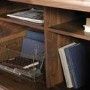 GRADE A1 - Walnut Corner Desk with Storage Drawers - Clifton Place - Teknik
