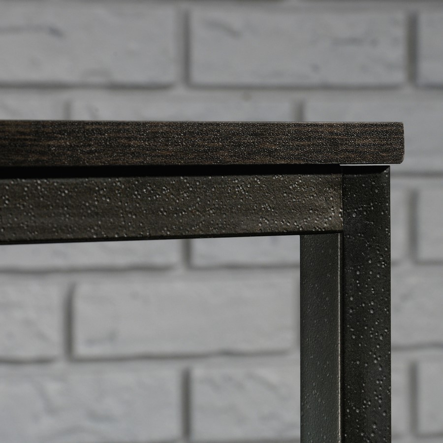 Industrial Style 4 Shelf Bookcase Smoked Oak Effect 