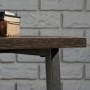 Industrial Desk Black Frame Smoked Oak Effect Top
