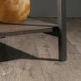 Industrial Desk Black Frame Smoked Oak Effect Top