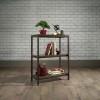 Industrial Style 3 Shelf Bookcase Smoked Oak Effect