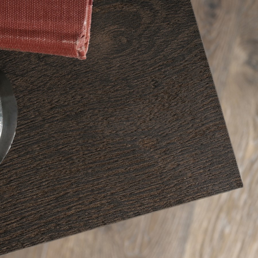 Industrial Style 3 Shelf Bookcase Smoked Oak Effect