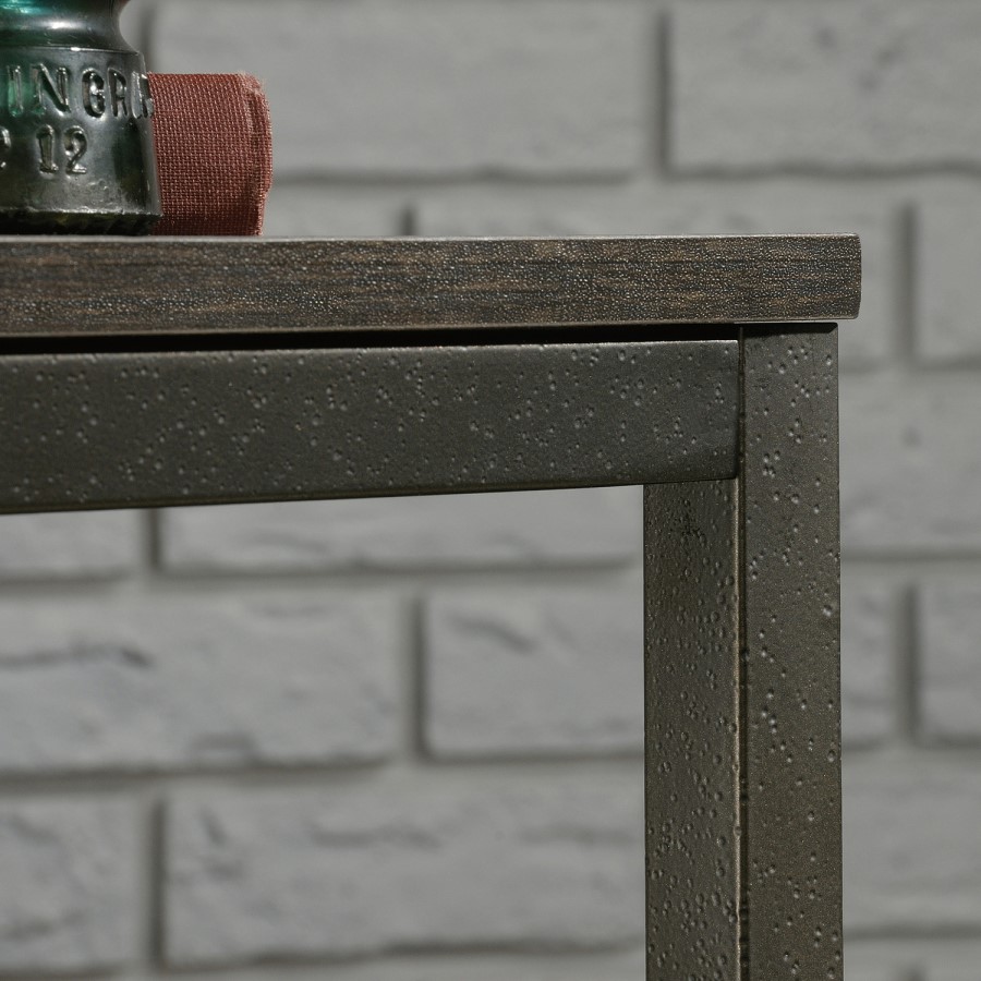 Industrial Style 3 Shelf Bookcase Smoked Oak Effect