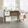 Oak Effect Desk with Drawers - Teknik Office