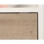 Floating Wall Mounted Desk with Brown Leather Handle - Teknik Office