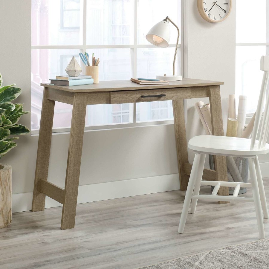 Oak Trestle Desk - Teknik Office