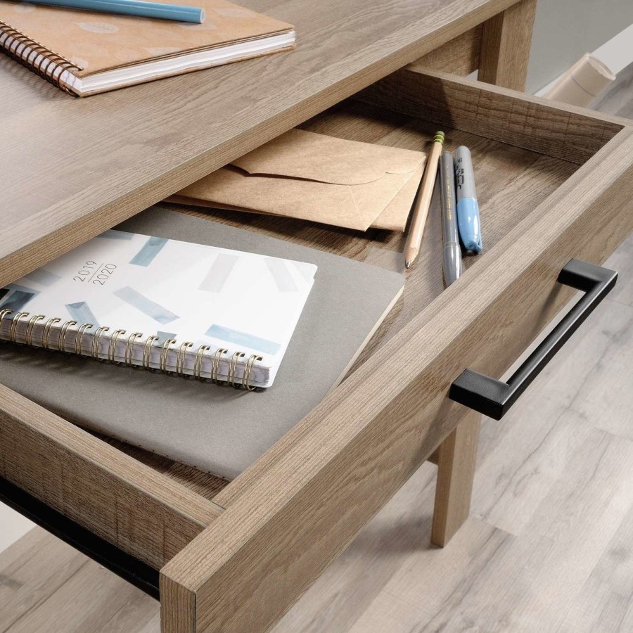 Oak Trestle Desk - Teknik Office