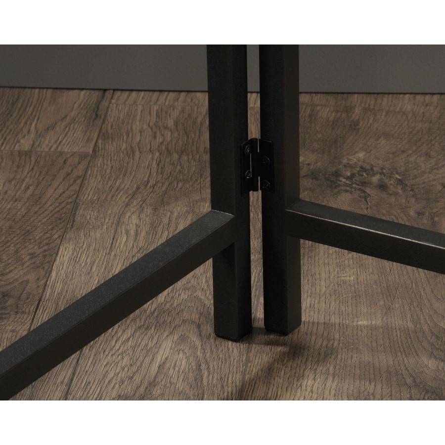 Industrial Style Smoked Oak L Shaped Desk - Teknik Office