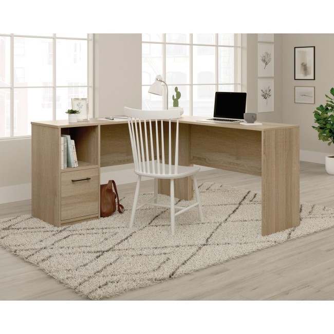 Light Wood L Shaped Desk - Teknik Office