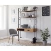 Wall Mounted Desk with Shelves - Teknik Office