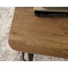 Wooden L Shaped Desk with Black Metal Legs - Teknik Office