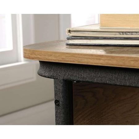 Wooden L Shaped Desk with Black Metal Legs - Teknik Office