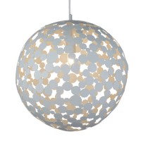 Large Round Disc Design Ceiling Pendant Light in White