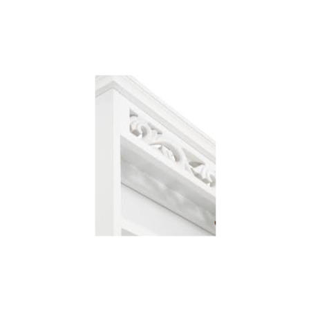 Mountrose Scroll Towel Rail With Shelf In White 