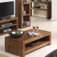 GRADE A2 - Heritage Furniture UK Laguna Sheesham 1 Shelf Coffee Table