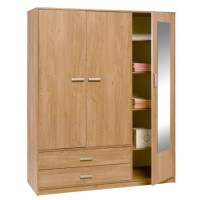Felix 3 Door 2 Drawer Wardrobe