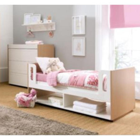 East Coast Monza Cot Bed in White and Natural