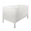 White Cot Bed with 3 Adjustable Heights - East Coast Hudson