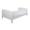 White Cot Bed with 3 Adjustable Heights - East Coast Hudson